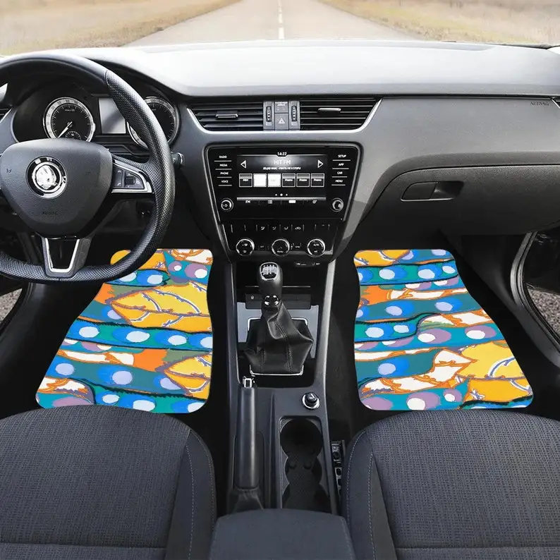

Abstract Car Floor Mat for women, vehicle floor mat, car accessories for women, Vintage Car Floor Mat, 302224
