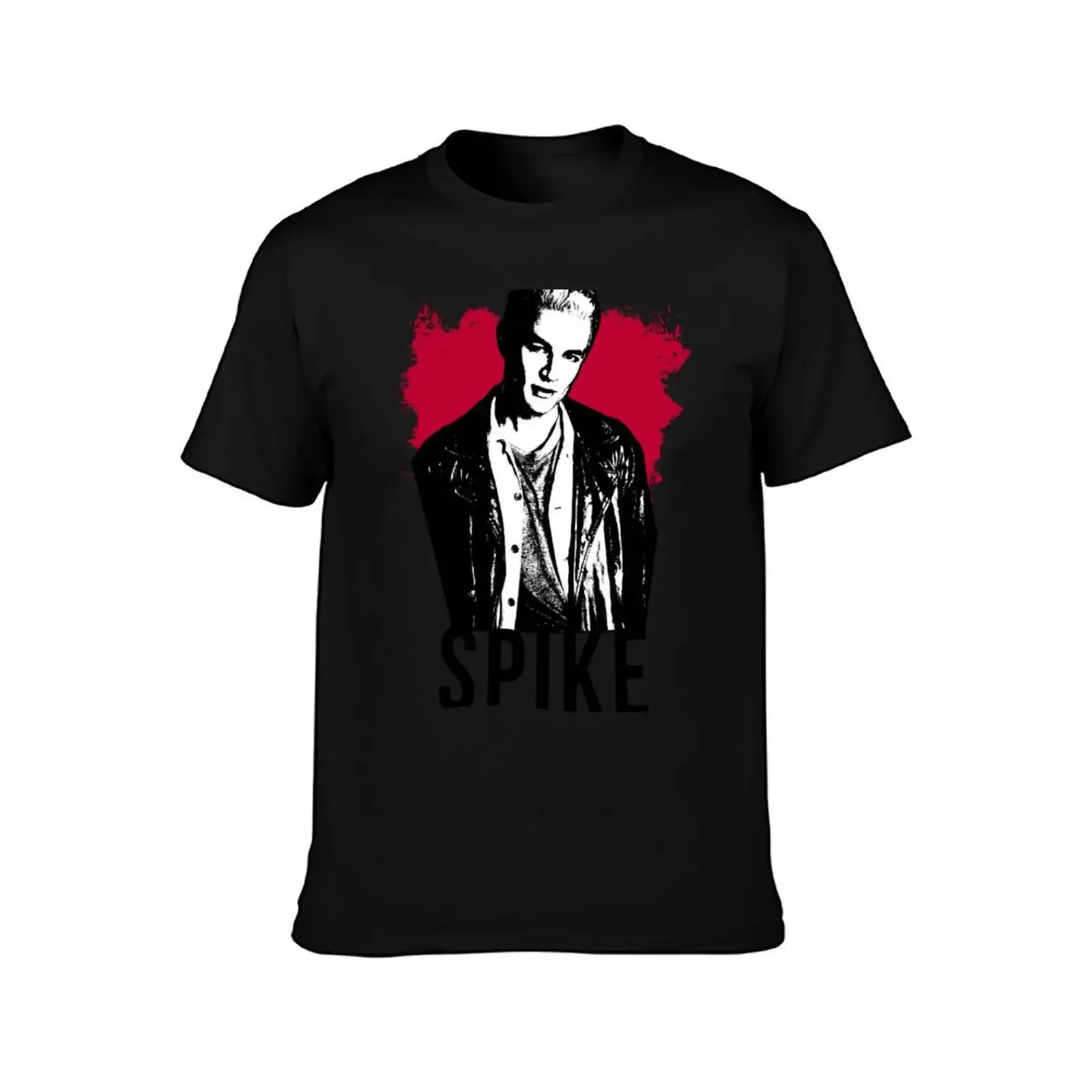 Spike the Vampire - Red with Black Text (BtVS) T-Shirt oversized graphic tee funny costumes cute tops shirts graphic tee men