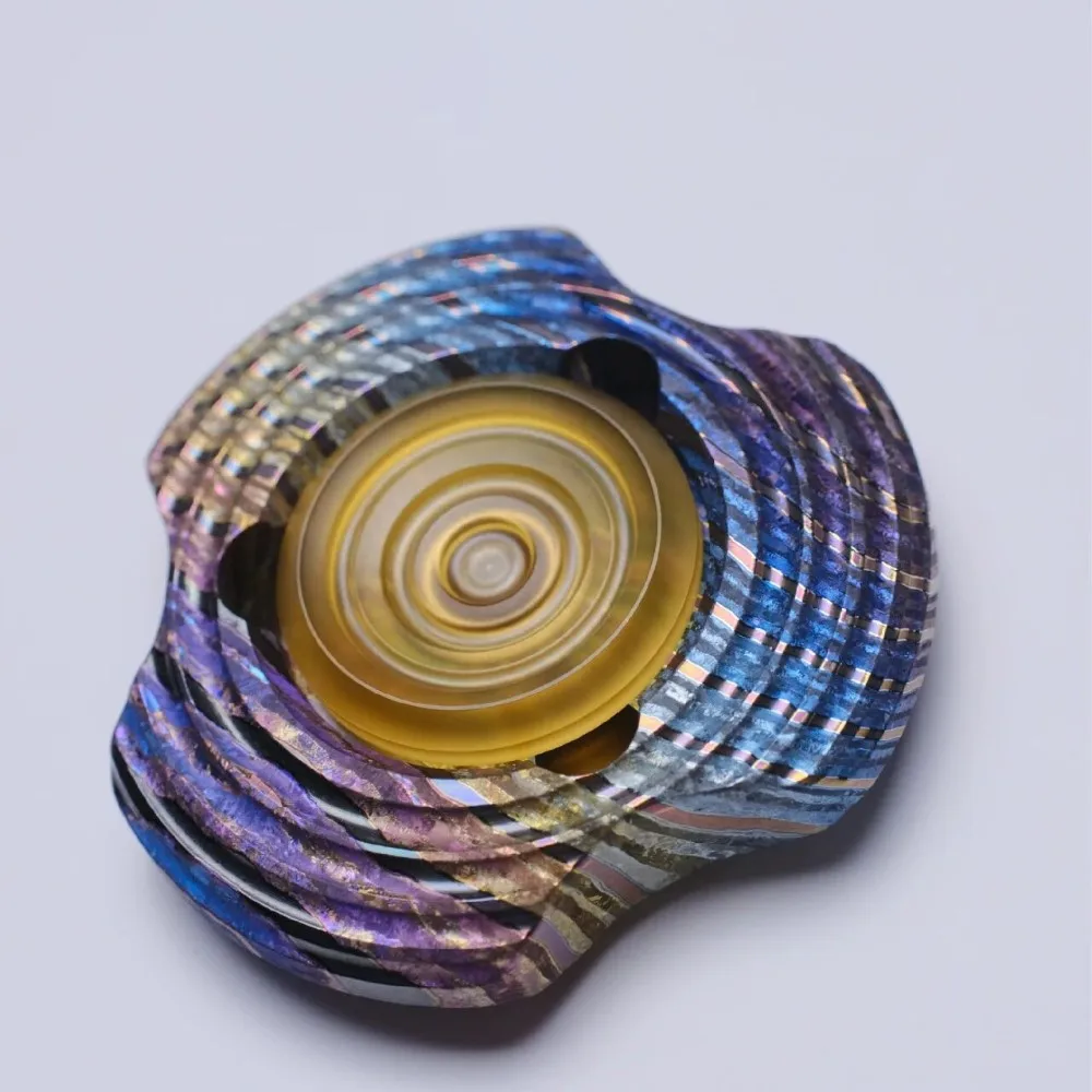 TRO STUDIO Pietra tenace Zirconio Zircuti Fidget Spinner Fidget Giocattoli per adulti Scrivania da ufficio Gadget per alleviare l'ansia