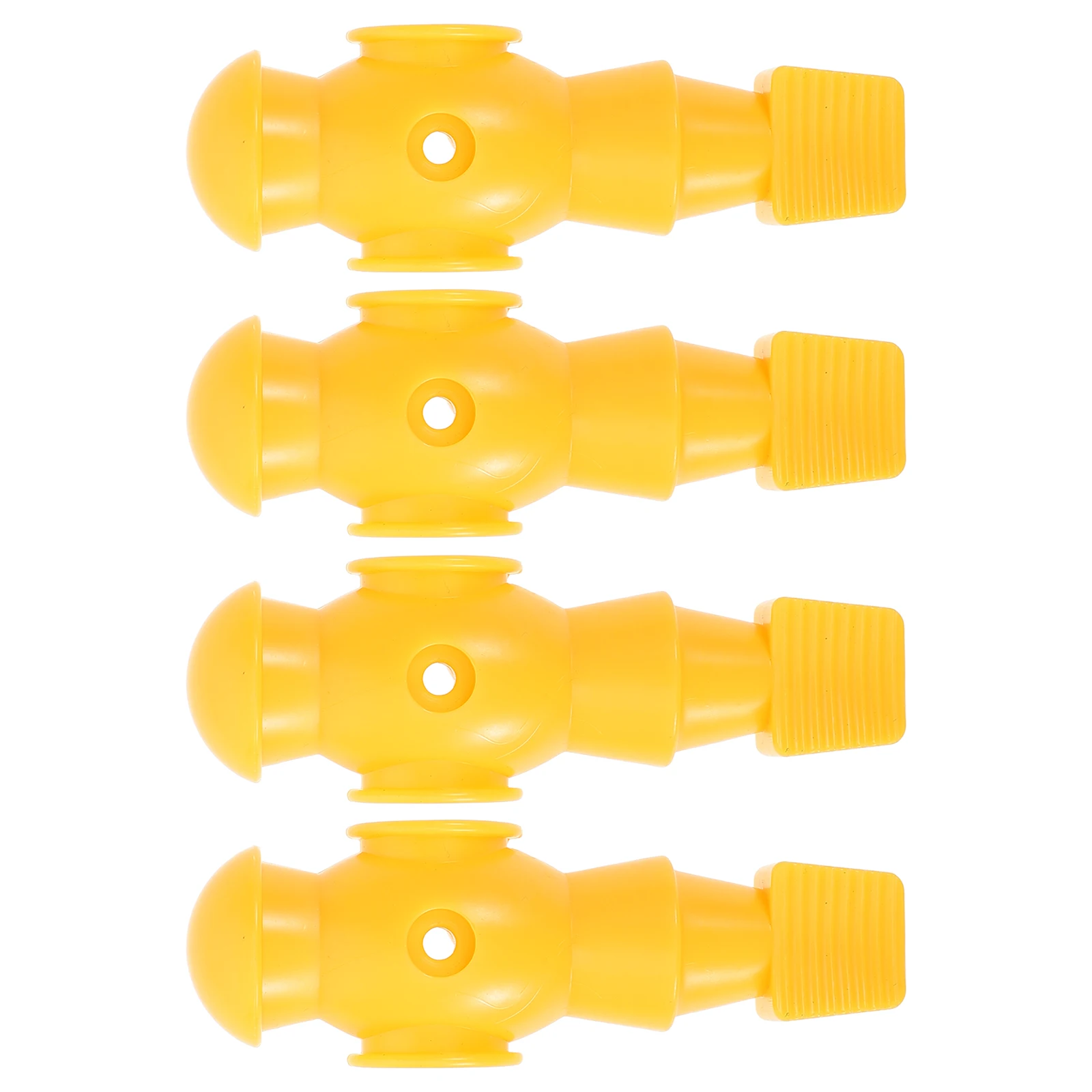 

4 Pcs Table Football Figures Replacement Soccer Players Yellow Color Plastic Standard Rod Fit Most Tables Foosball Accessories