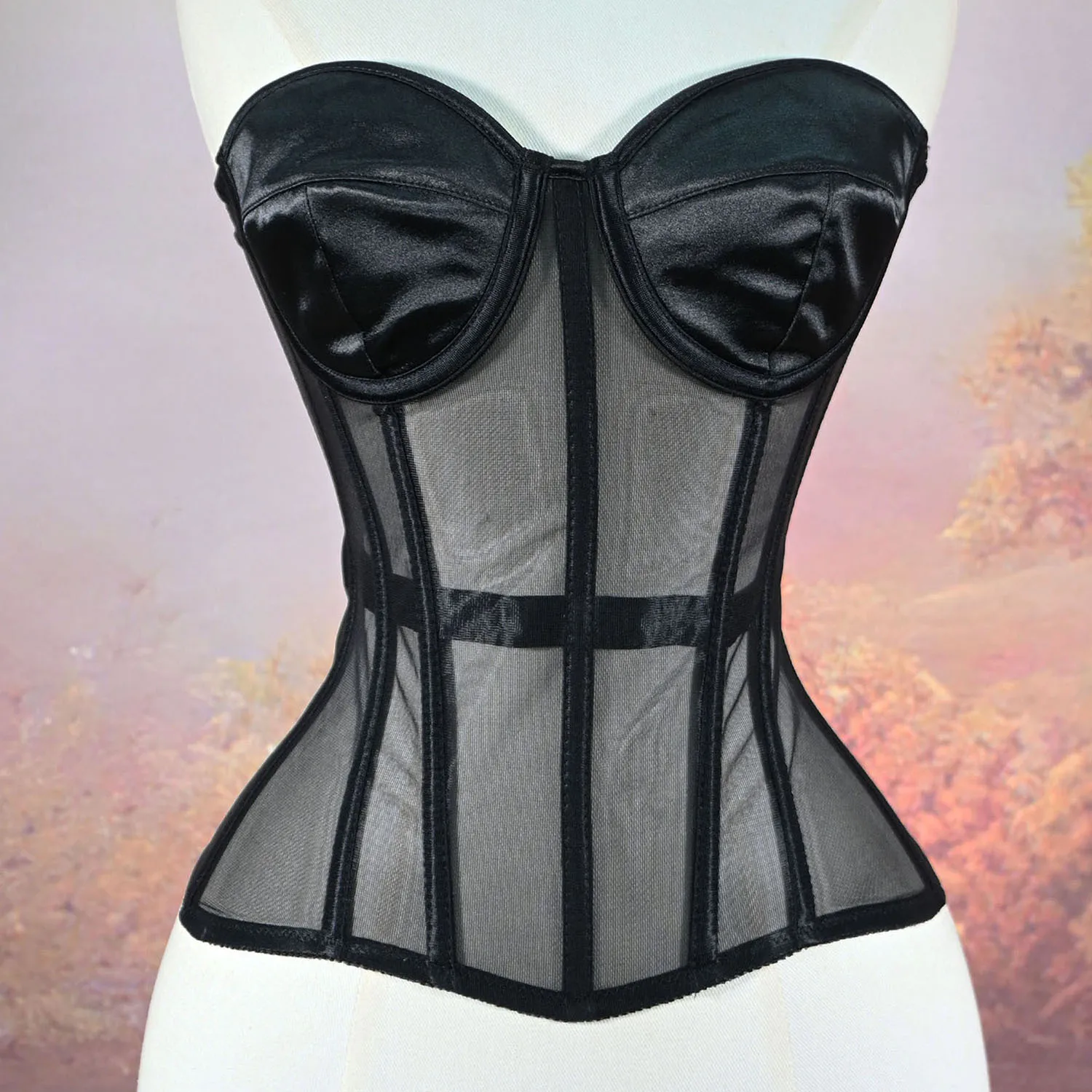 

Женские классические и элегантные атласные корсеты, регулируемые размеры на шнуровке 2-20, корсетный топ с мягкой подкладкой на косточках
