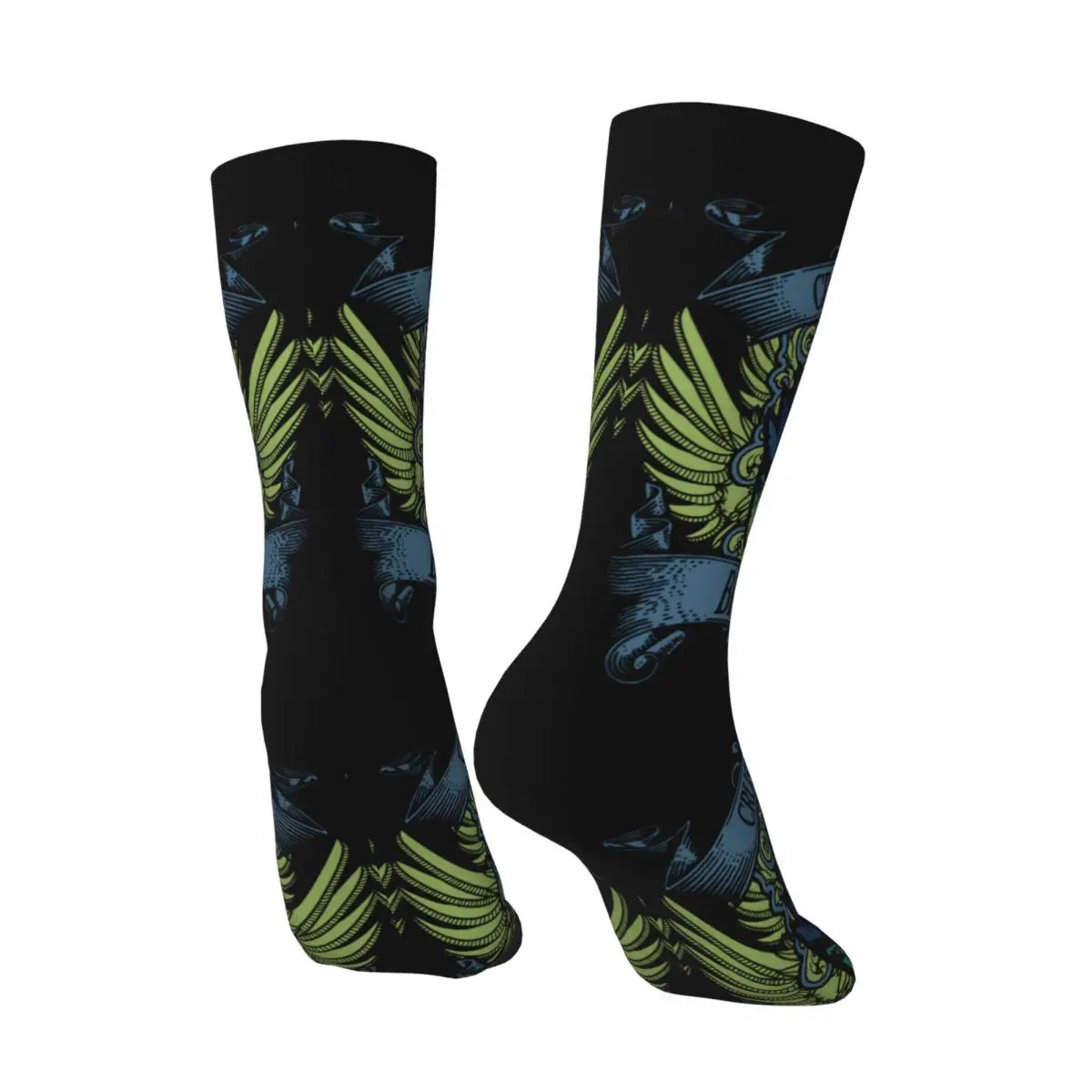 Happy Funny Men's compression Socks BRACHYDIOS Retro Harajuku Monster Hunter Fantasy-themed Action Role-playing Games Crew Sock