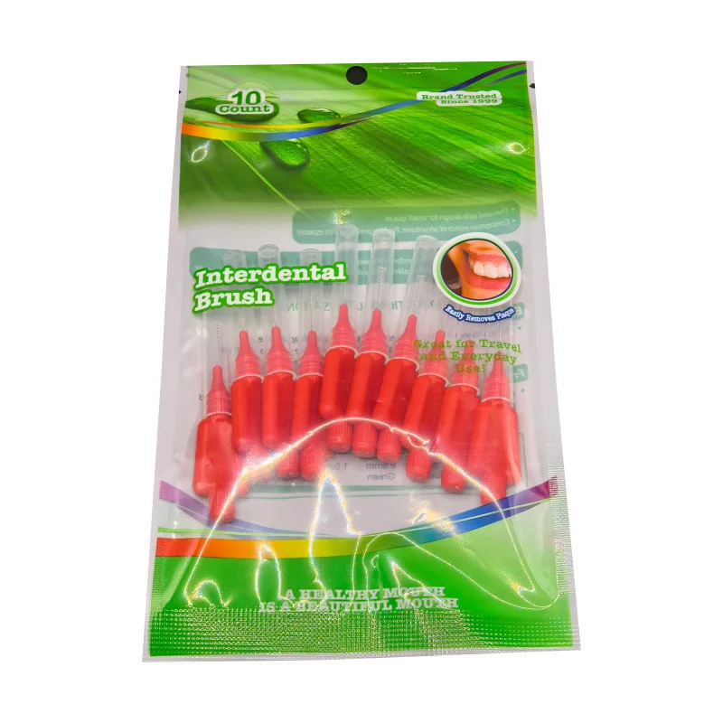 70 Stück Interdentalbürsten in verschiedenen Größen, extra weiche Zahnreinigungsbürsten, Zahnspangenbürsten, Zahnseide, Zahnstocher – Detail 6