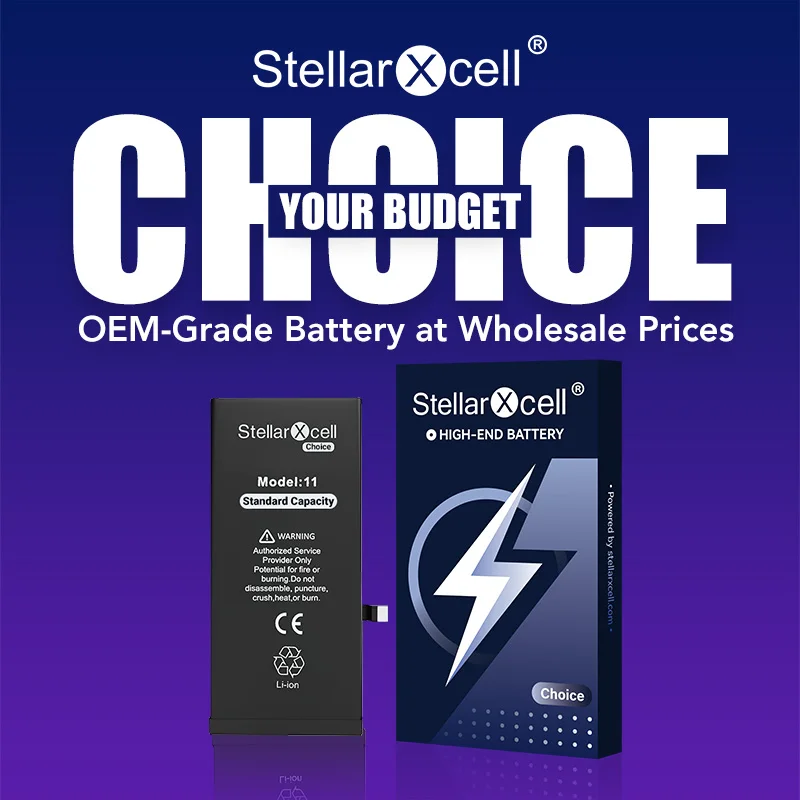 

Choice StellarXcell TI Battery Replacement for iphone Battery For IP6 7 8 SE 2020 2022 X XS XR 11 12 13 14 15 PRO MAX PLUS MINI