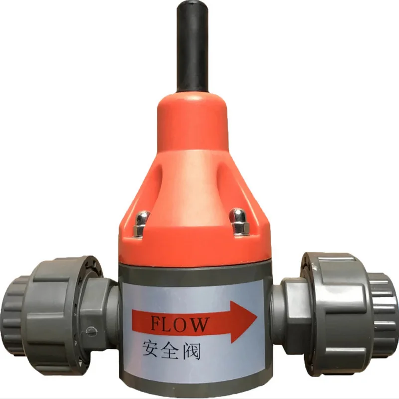 

PVC Safety Valve PVC Material Safety Valve DN15 Internal Thread Union Connection