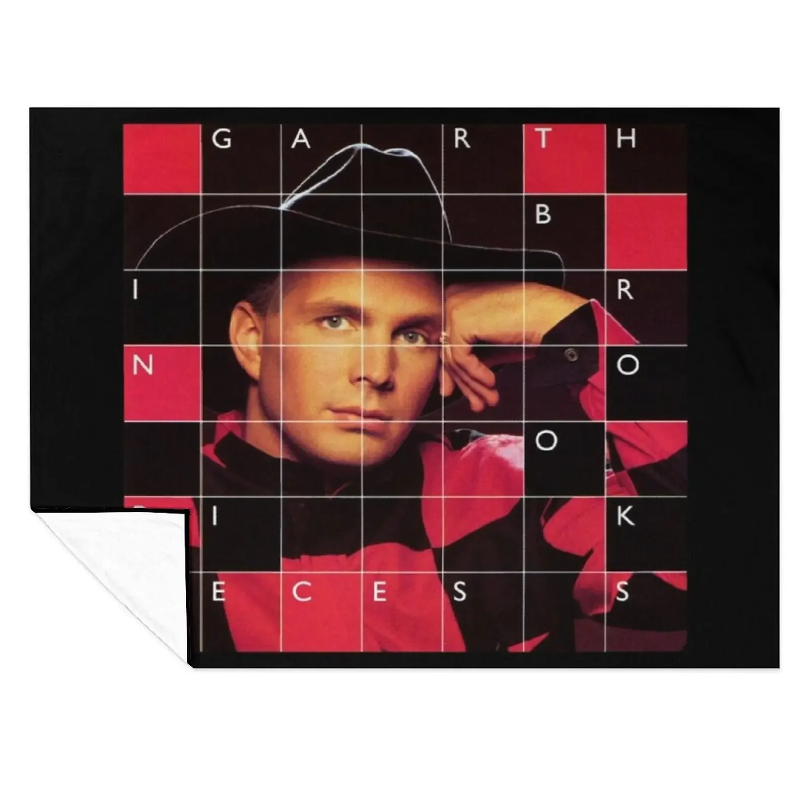 

Garth Brooks In pieces Throw Blanket Warm Hairy Vintage Bed covers Blankets