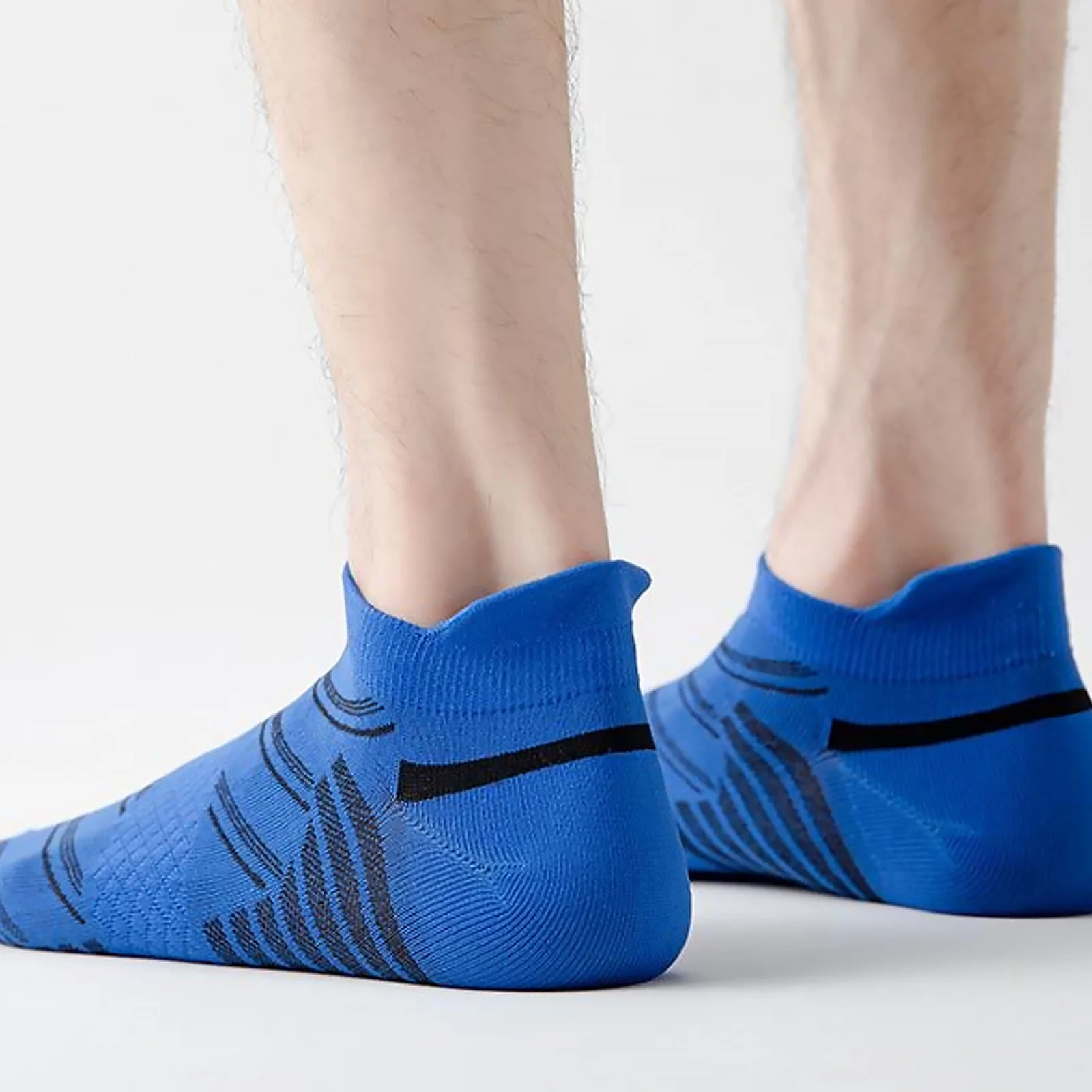 

5Pairs Sports Fitness Socks Anti-Slip Shock-Absorbing Lightweight Wearable for Running Riding Travel Rehabilitation Daily Use