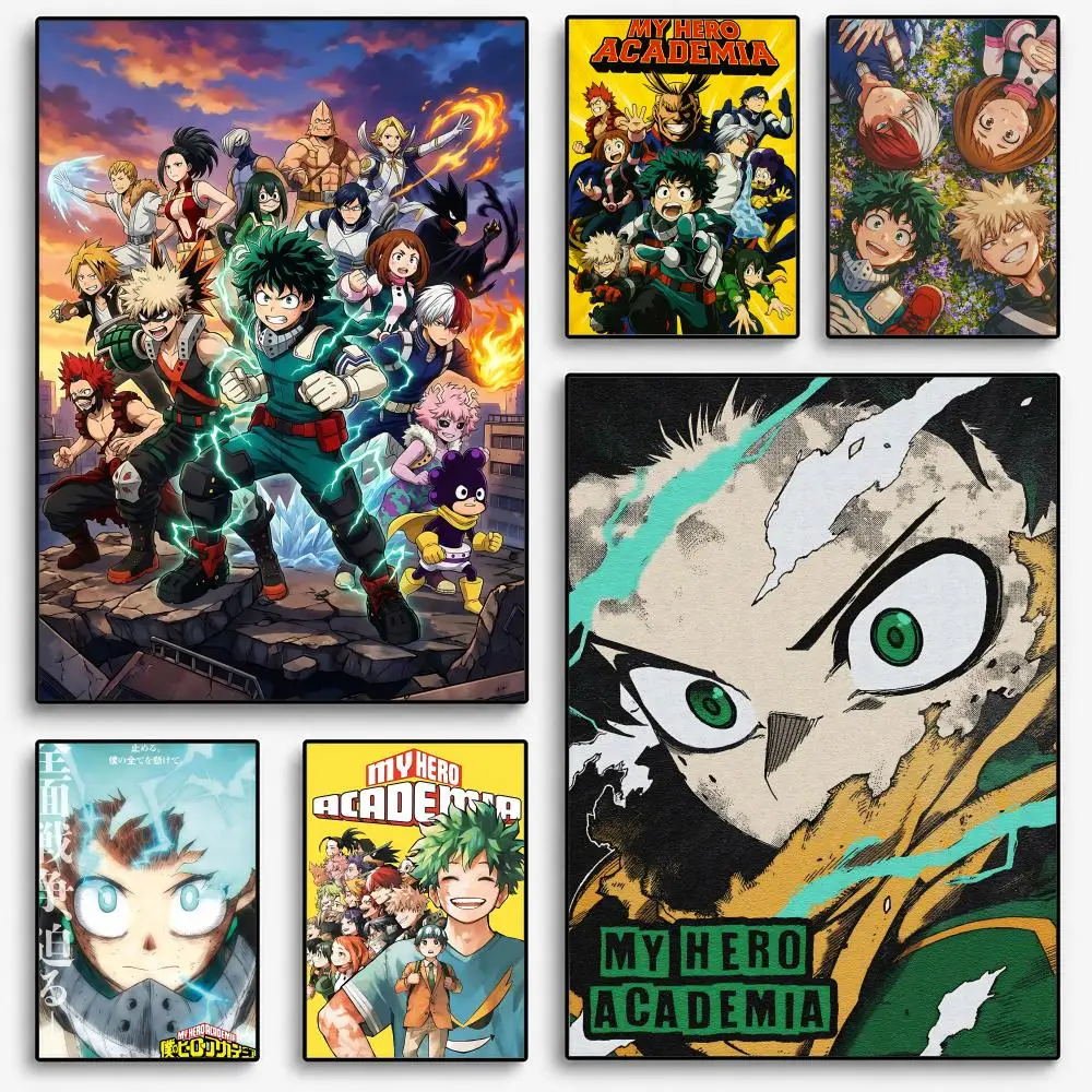My Hero Academia Poster Room Home Decoration Interior Wall Art Printing Garage Posters Gift