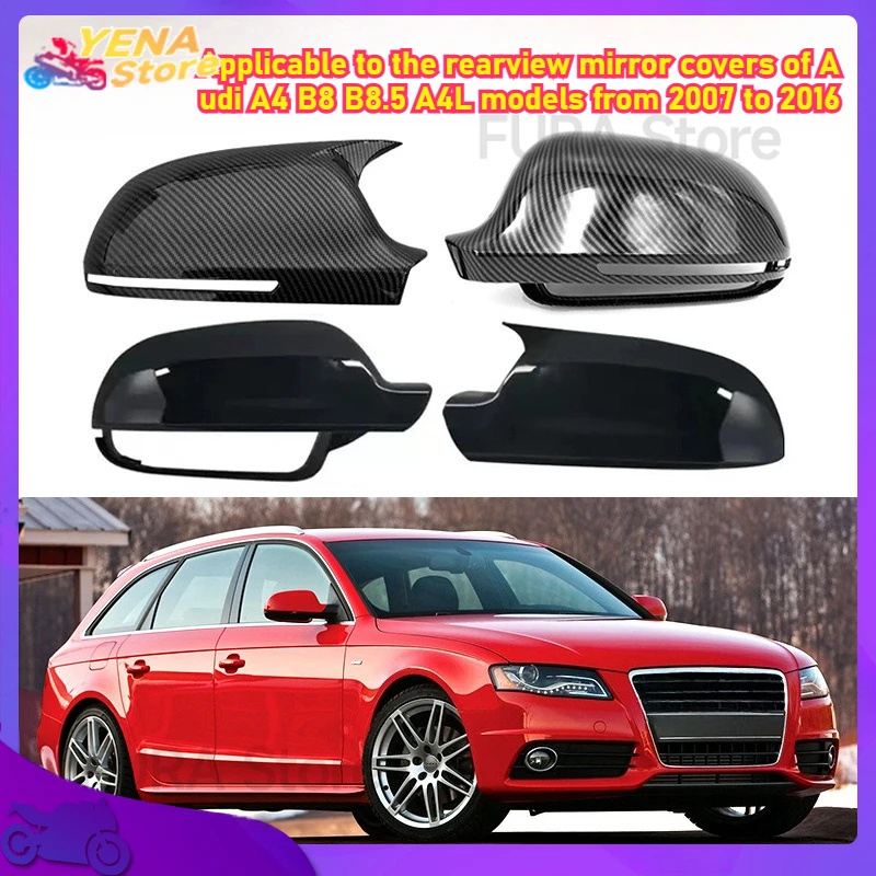 

Подходит для внешних аксессуаров корпуса зеркала заднего вида для автомобилей Audi A4 B8 B8.5 A4L с 2007-2016 гг.