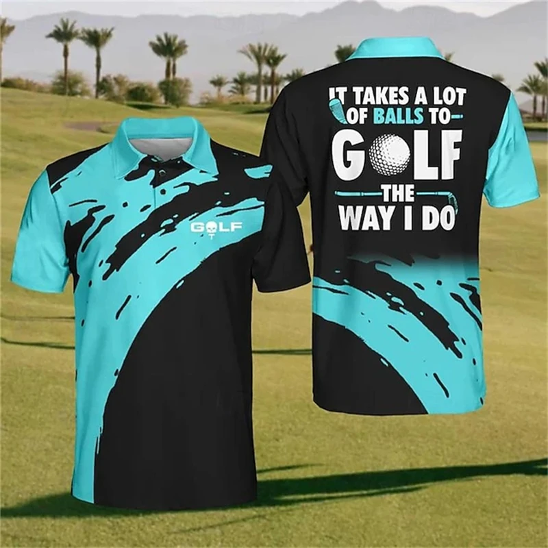 Newest Golf Men\'s Polo Shirts Funny 3d Print Streetwear Cool Short Sleeve Laper Shorts Polo Golf Tops Cheap Wholesale T-shirt
