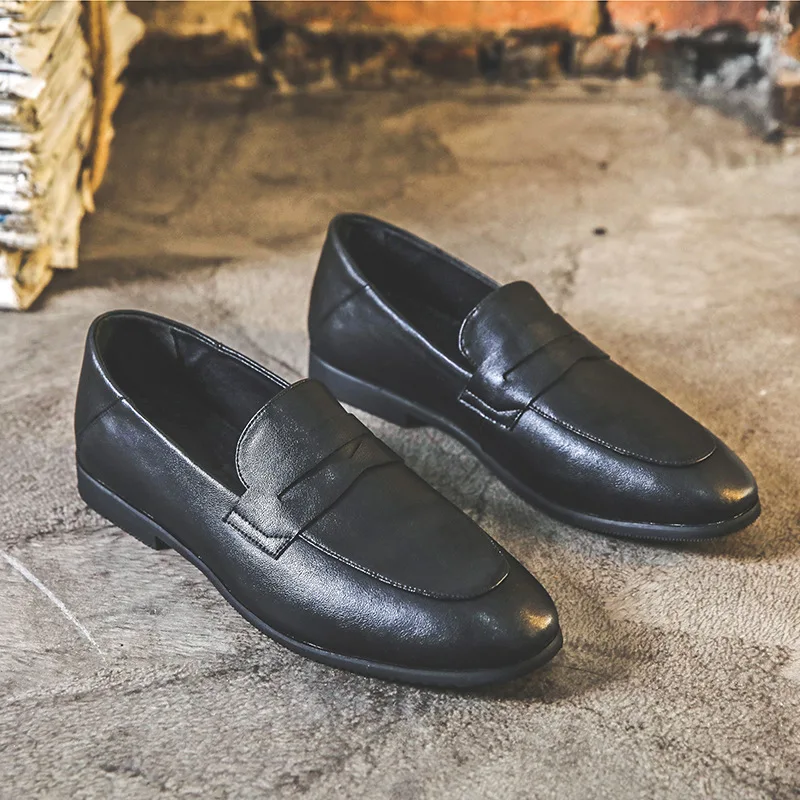 EOENKKY 2024 New Big Size Men Loafers Real Leather Shoe Fashion Men Boat Shoe Brand Men Casual Leather Shoes Male Flat Shoes