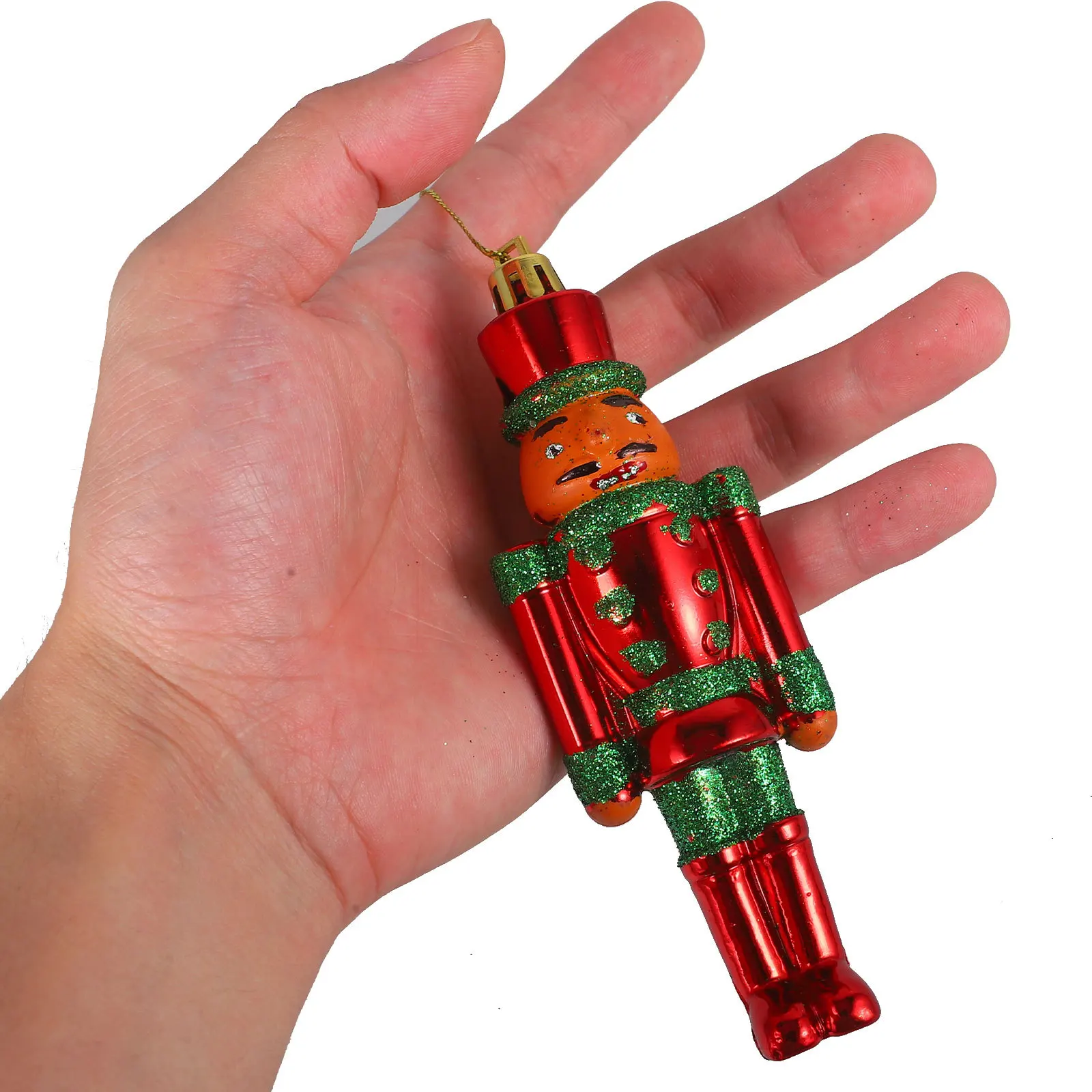 

3Pcs Plastic Christmas Nutcracker Pendant Hanging Xmas Tree Decoration Holiday Festival Charm Hanging Christmas Nutcracker