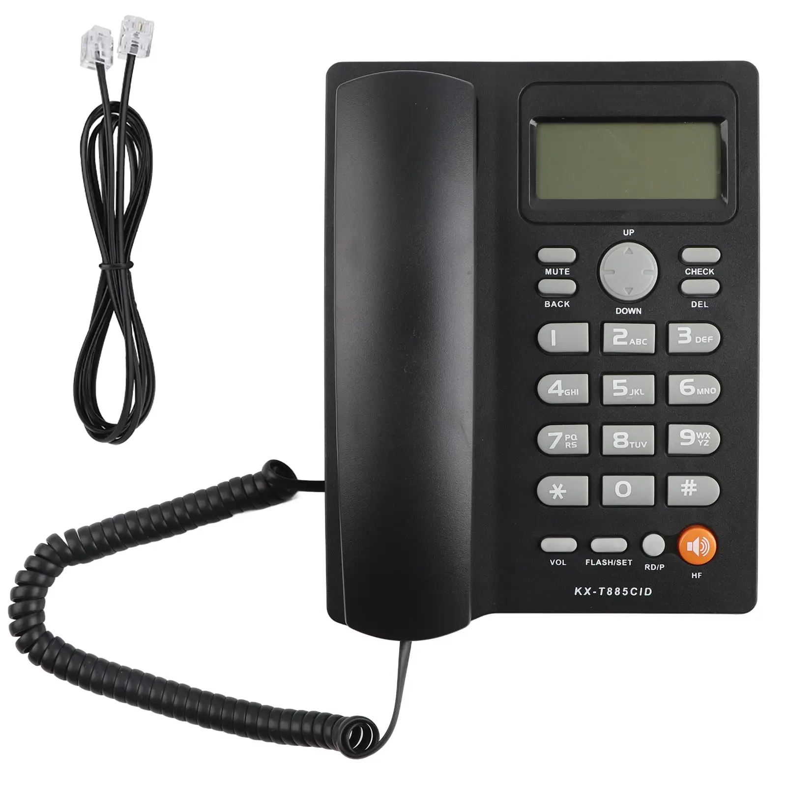 Desktop Corded Landline Phone with Caller ID, Hands Free Calling, Speed Dial Ideal for Home, Hotel, Office