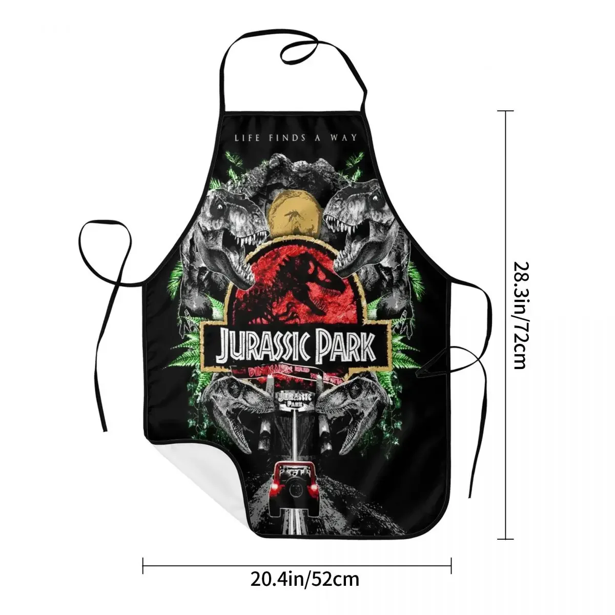 Jurassic Park Apron Women Men Unisex Bib Dinosaur World Cooking Kitchen Tablier Cuisine Chef Gardening