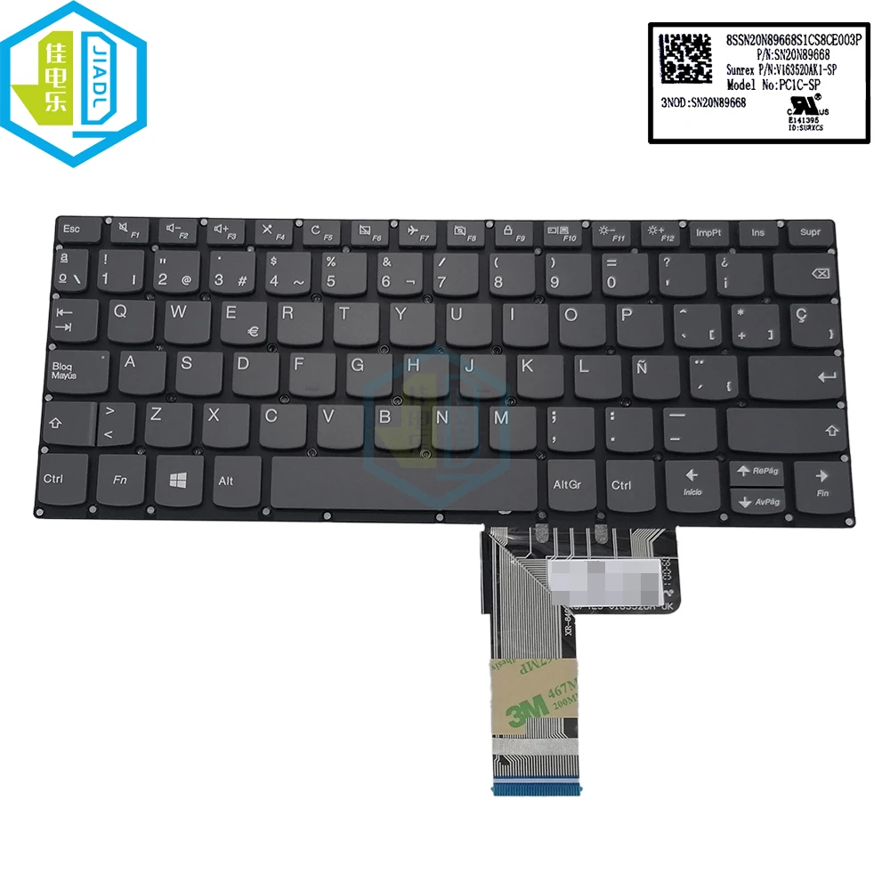 Notebook PC Spain Spanish Keyboard For Lenovo Yoga 330-11IGM Flex 6-11IGM SP/ES Laptop Replacement Keyboards SN20N89668 PC1C-SP