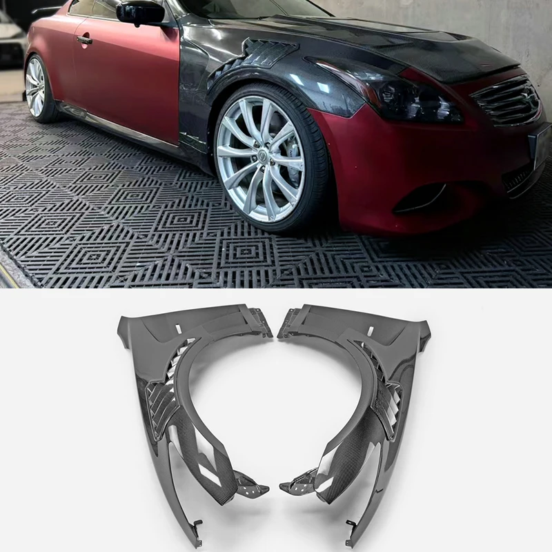 carbon fiber front fender for Infiniti G37 Coupe EPA ATTK type front vented fender (with upper vent) accessories