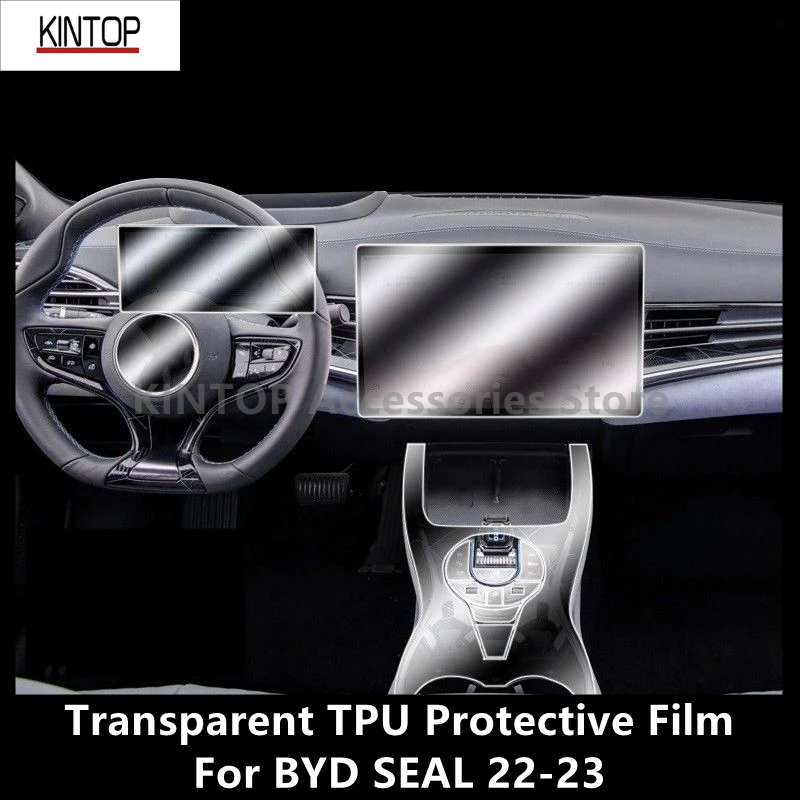 

For BYD SEAL 22-23 Car Interior Center Console Transparent TPU Protective Film Anti-scratch Repair Accessories Refit