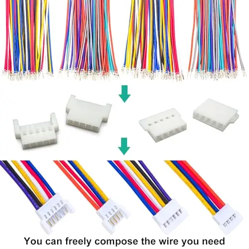 Imagem -04 - Conector Molex Macho e Fêmea Conector do Passo de 2.00 mm Pin Pin Pin Pin Pin Pin Pin Pin 10 Pin Kit Mx2.0