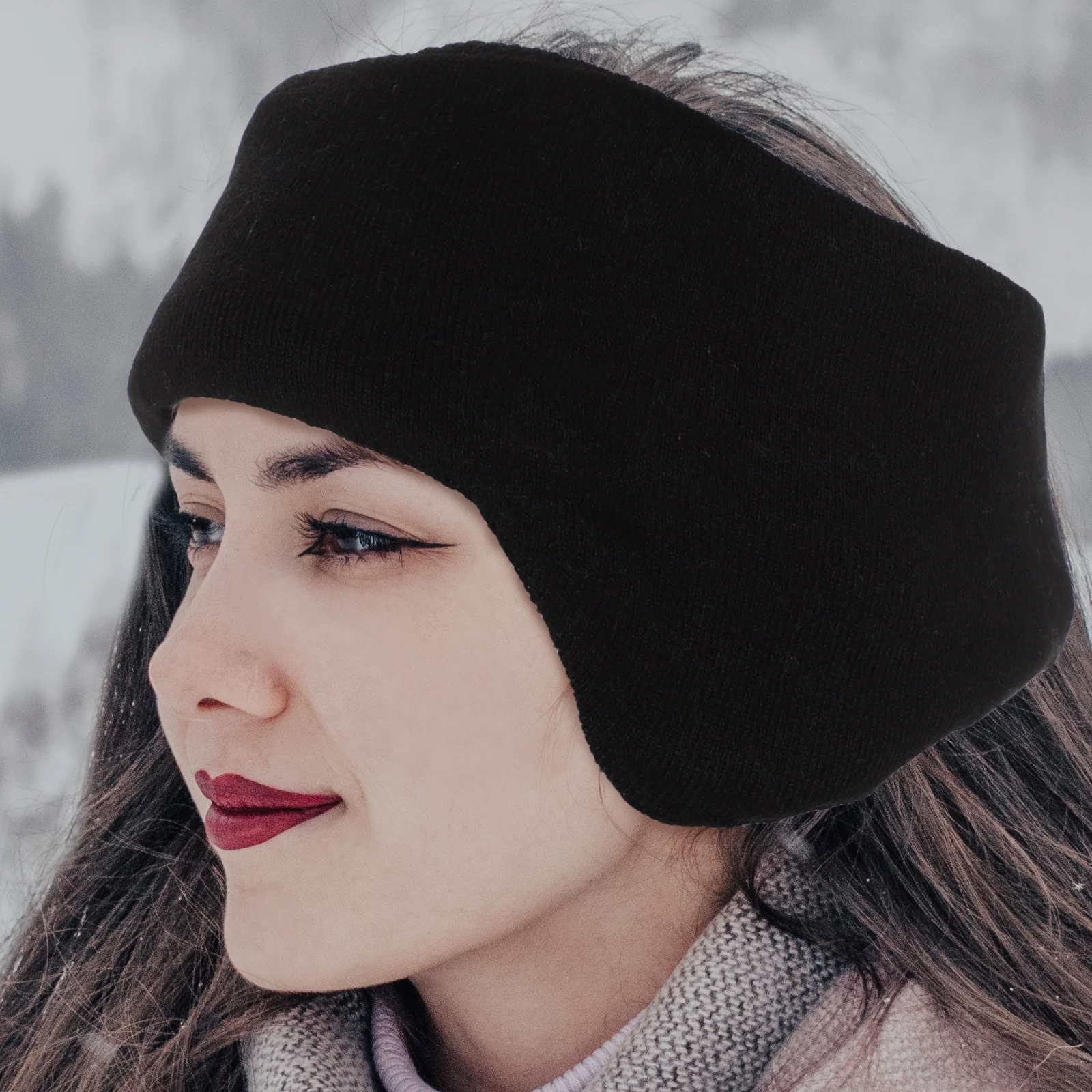 1 زوج الحد من الضوضاء غطاء للأذنين للنوم عقال الأذن إفشل العزل شتاء دافئ تدفئة الأذن للنساء الرجال #4