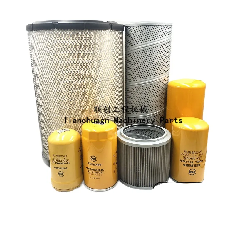 For Caterpillar Cat E330B Oil Filter Diesel Grid Air Filter Oil Water Hydraulic Pilot Oil Return Oil Inlet Filter