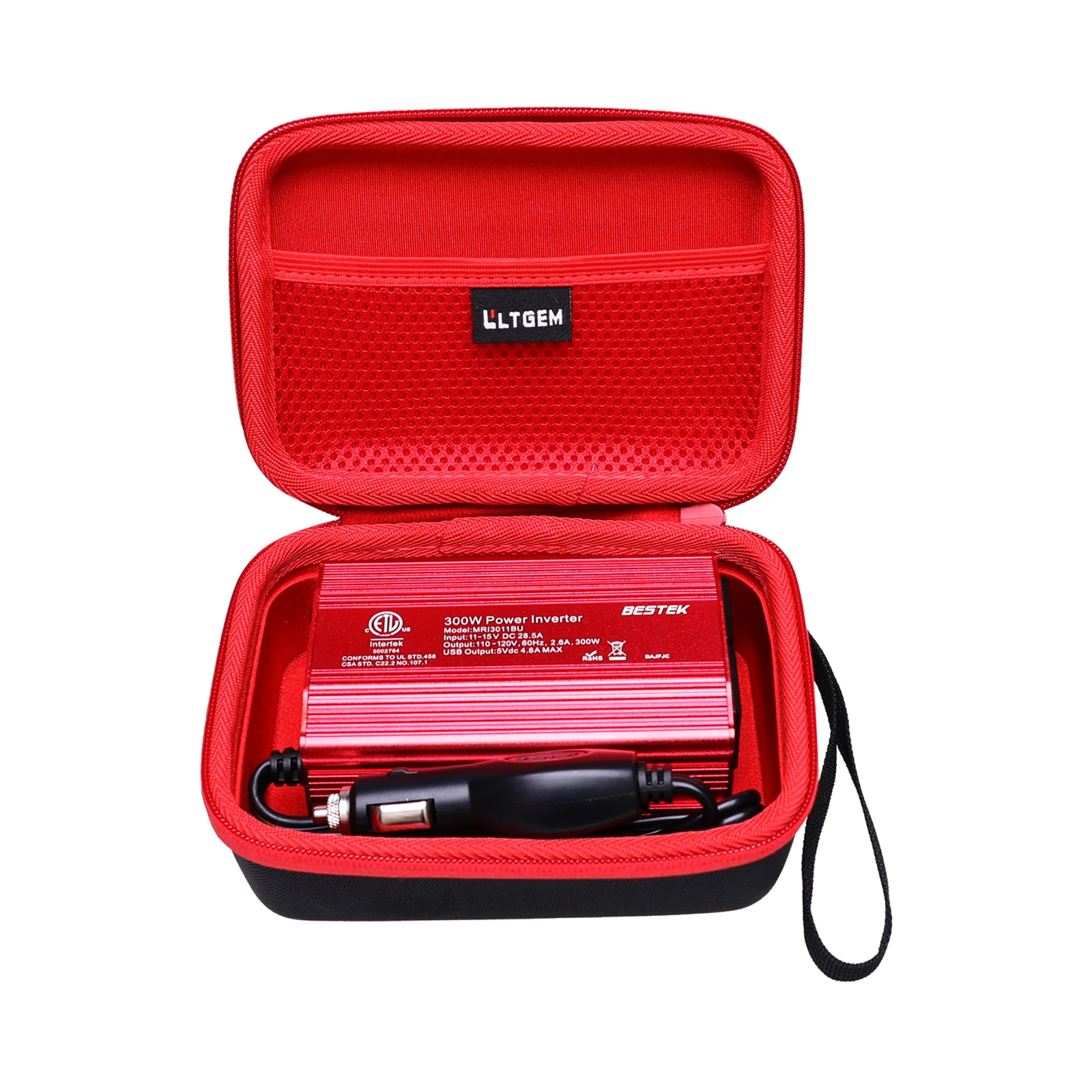 EVA Hard Case for BESTEK/ALLWEI/Geloo/VOLTWORKS 300W Power Inverter DC 12V to 110V AC Car Inverter Protective Bag(only case!!!)