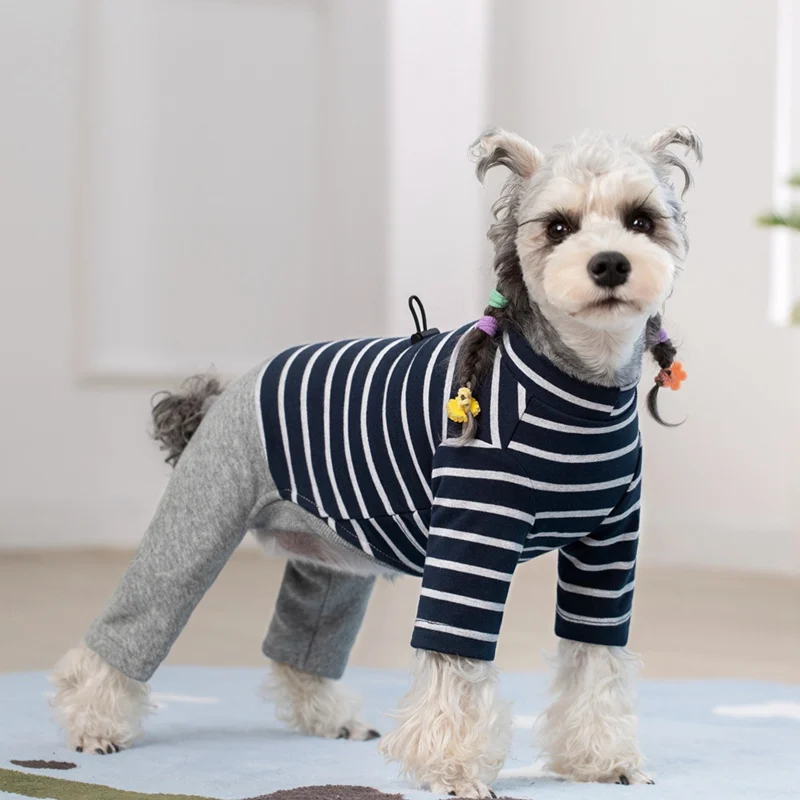 Soft Warm Dog Pajamas for Small Dogs Cat Clothes French Bulldog Chihuahua Jumpsuit Poodle Shih Tzu Overalls Dog Bodysuit