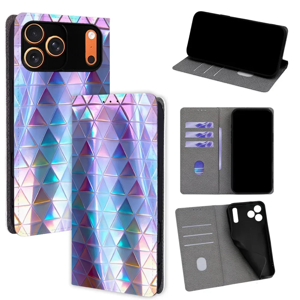 

Colorful Pattern Magnetic Flip Phone Cover for Google Pixel 7 8 9 10 Pro XL/10A 9A 8A 7A with Built-in Wallet Card Slots