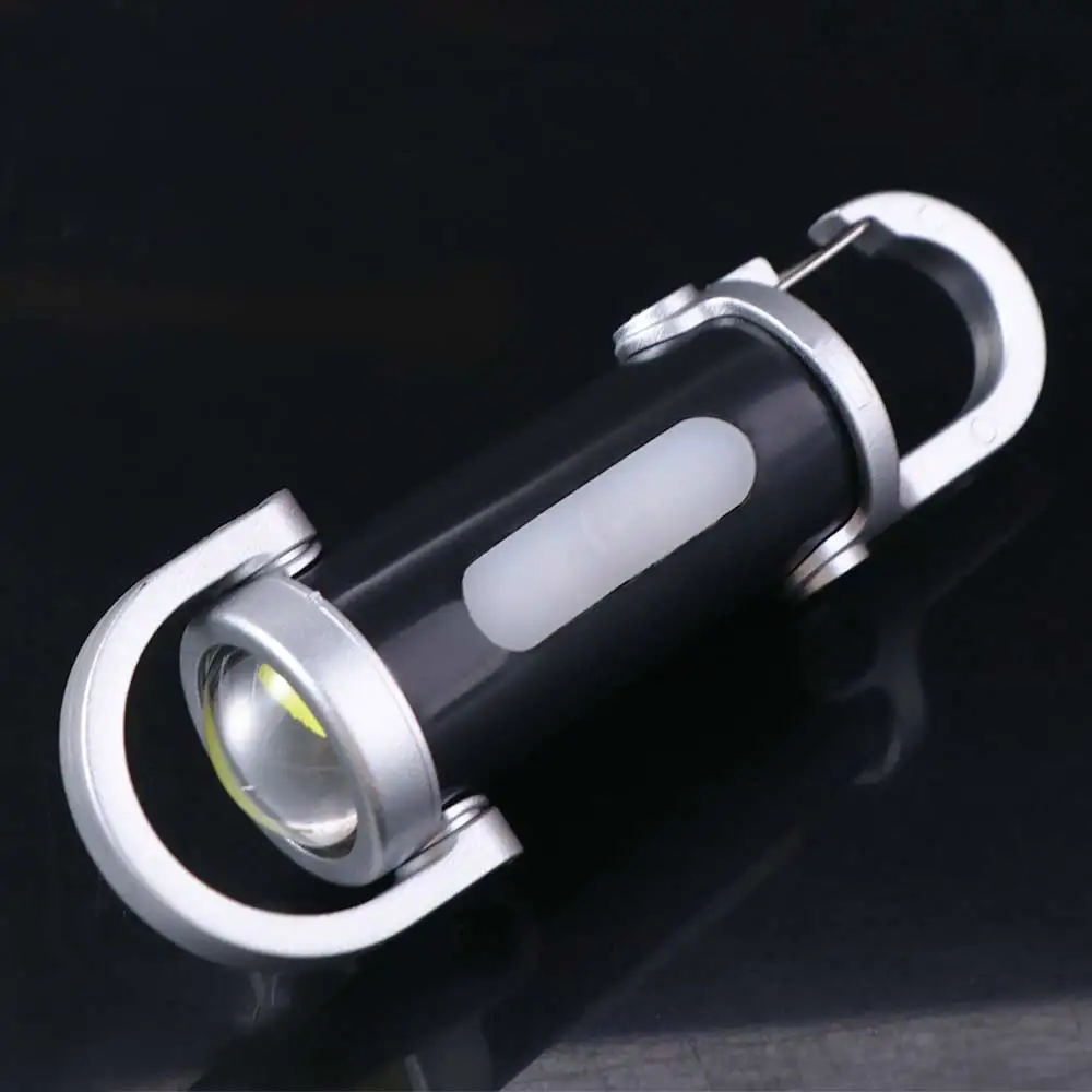 COB LED LED Keychain Flashlight 7 Gears Adjustable Super Bright Mini Flashlight Multifunctional Waterproof Portable Work Light