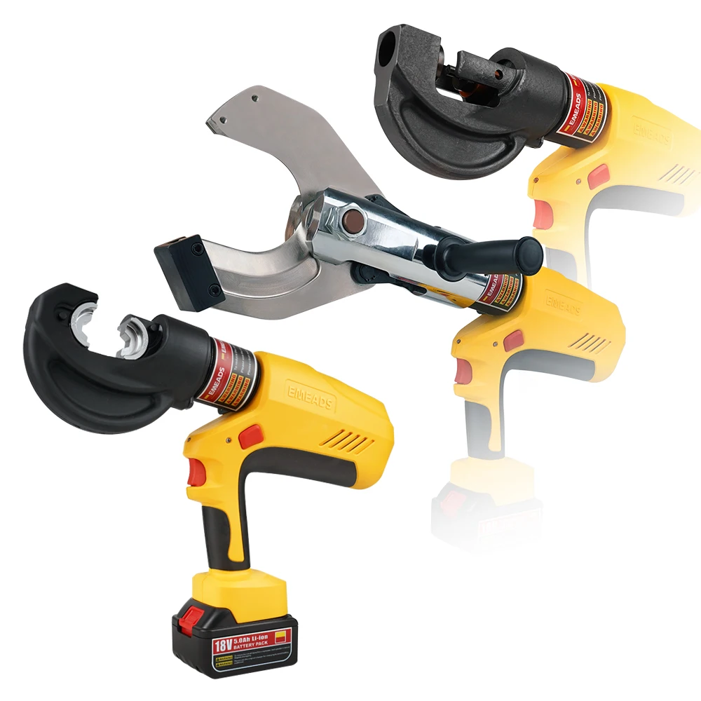 

EBS-400B 85C 1220H 3-in-1 Battery Electric Powered Hydraulic Tool 40mm Cable Cutter with Cutting Crimping Punching Functions