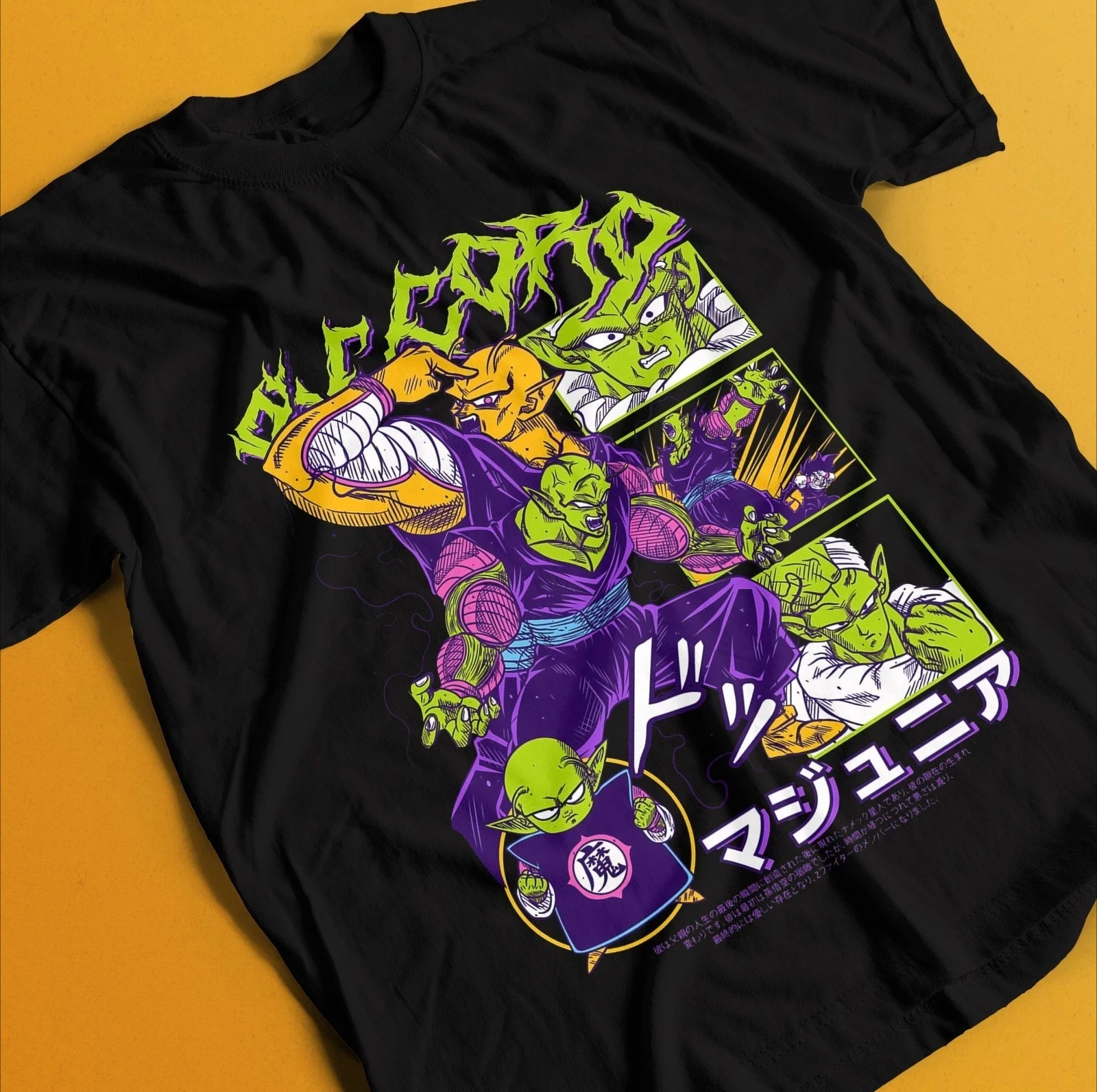 2026 Vintage Spezial Anime Love T-Shirt, Japanischer Stil Shirt, Anime Piccolo T-Shirt, Herren Rundhals Kurzarm-Shirt