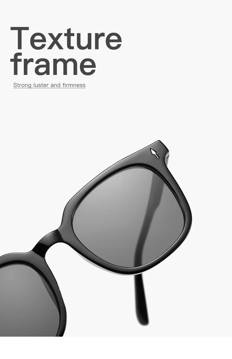 Neue Vintage-Sonnenbrille mit quadratischem Rahmen für Damen und Herren, Markendesigner, schwarz, Anti-Bulue-Brille – Detail 4