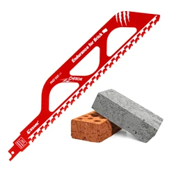 EZARC 12''/18'' Reciprocating Saw Blade Demolition Masonry Saber Carbide Sawzall Blade for Cutting Brick Block Concret, Cut Tool