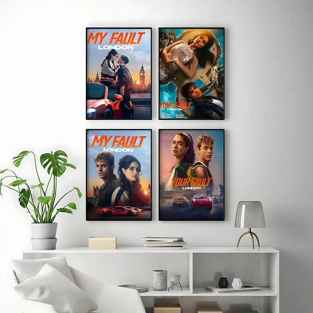 Romantic Movie Your Fault: London Posters Premium Self-Adhesive No Residue Wall Sticker for Home Office Bar Decor