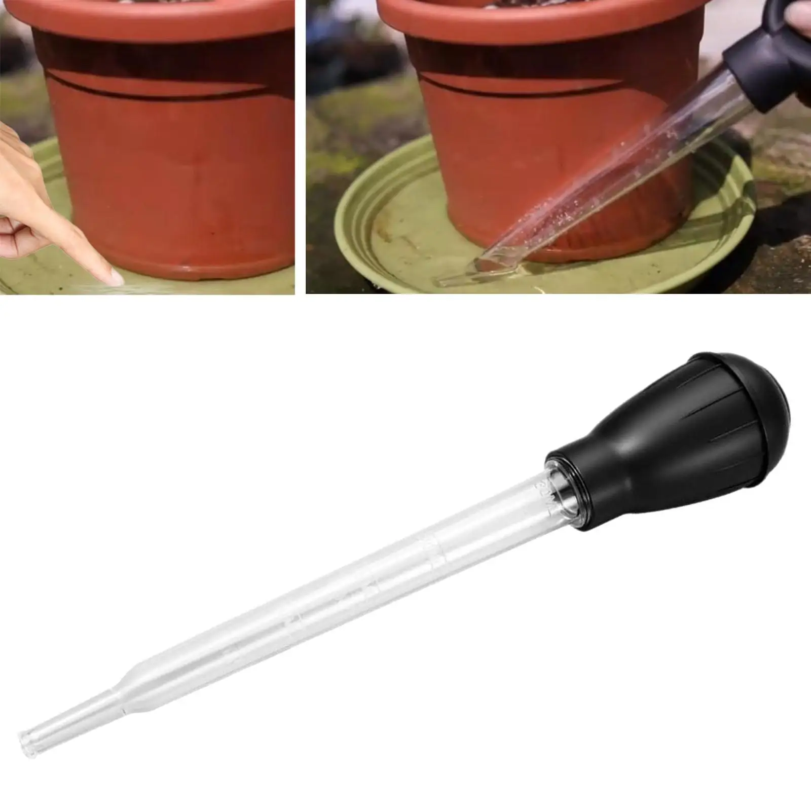 Large Pipette with Scale Easy to Use Eye Dropper with Rubber Bulb Pipette Dropper for Baking Indoor Outdoor Crafts Kitchen DIY