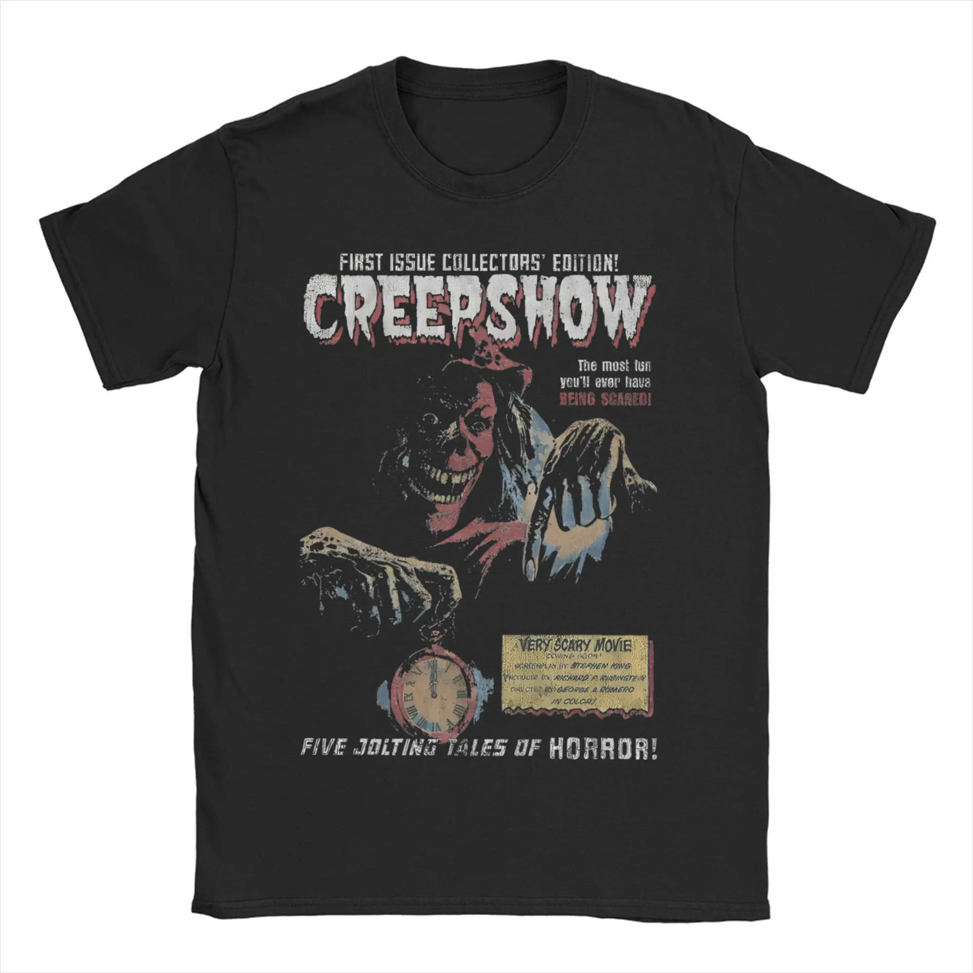 

Creepshow Horror Movie T-Shirts for Men Women 100% Cotton T Shirts Hot Stephen King Printed Short Sleeve Tees Plus Size Clothes