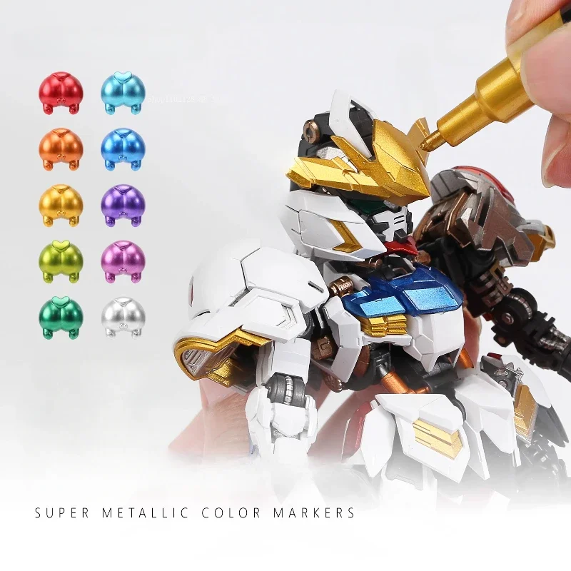 MKA01-12 DSPIAE Super Metallic Marker/Handmade DIY Military Affairs Model  Action Figure Gundam Mecha Assembly Painting Coloring