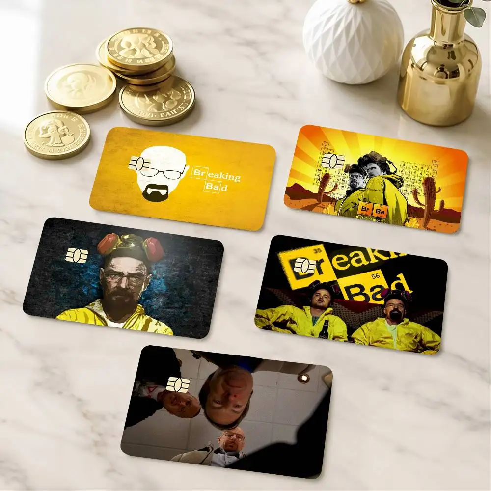 B-Breaking Walter White B-Bad HD Waterproof Credit Card Stickers Silicone Decals For Chip Game Cards Gift