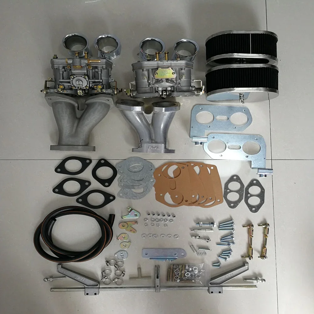 FAJS NO CZ1-1-48-6  Dual 48IDF CARBURETOR CONVERSION KIT for VW TYPE 1/2  Top Rod Linkage