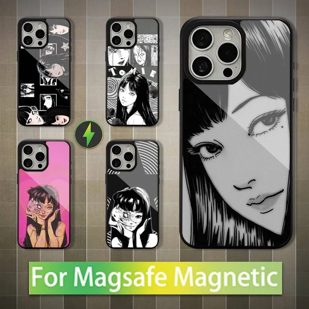 

Comics J-Junji Ito T-Tomie Phone Case For iPhone 16,15,14,13,12,11,Pro,Max,Plus,Mini,Magsafe,Magnetic Wireless Charging Case
