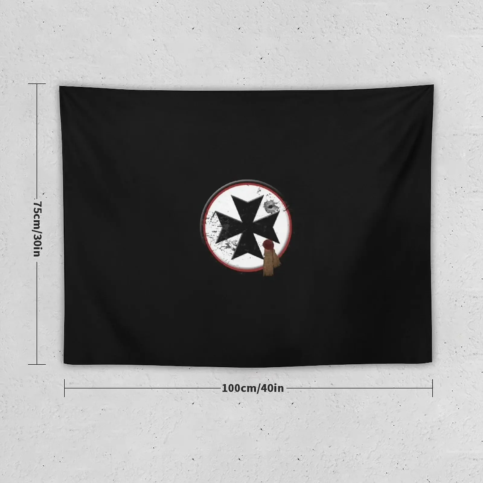 Black Templars Symbol Tapestry Room Ornaments Decor For Bedroom Custom Decoration Pictures Room Wall Tapestry