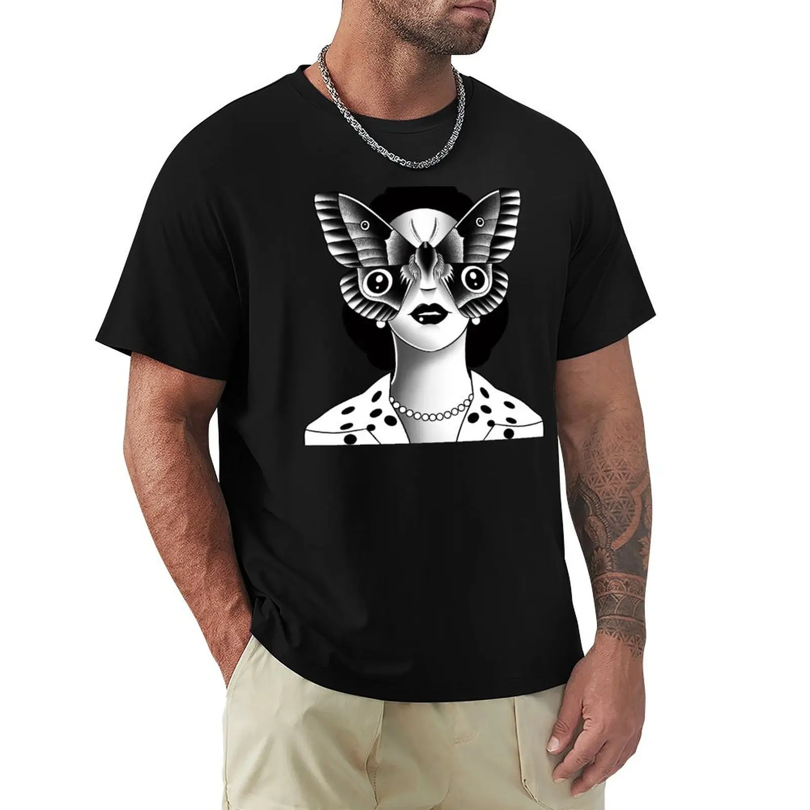 Moth Head! T-Shirt Quick Dry Light Sports T-Shirt