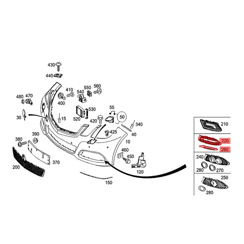 

Передний бампер, противотуманная фара, решетка, хромированная накладка, комплекты деталей для Mercedes-Benz W212 AMG 2010-2013 2128851753 2128852174