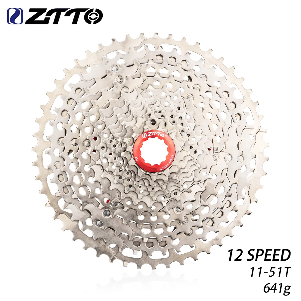 ZTTO MTB Bike 12 Speed 11-51T Cassette Bicycle 12s 51T HG Sprocket 12S Wide Ratio Freewheel 12V K7 For Eagle XX1 X01 X1 GX NX