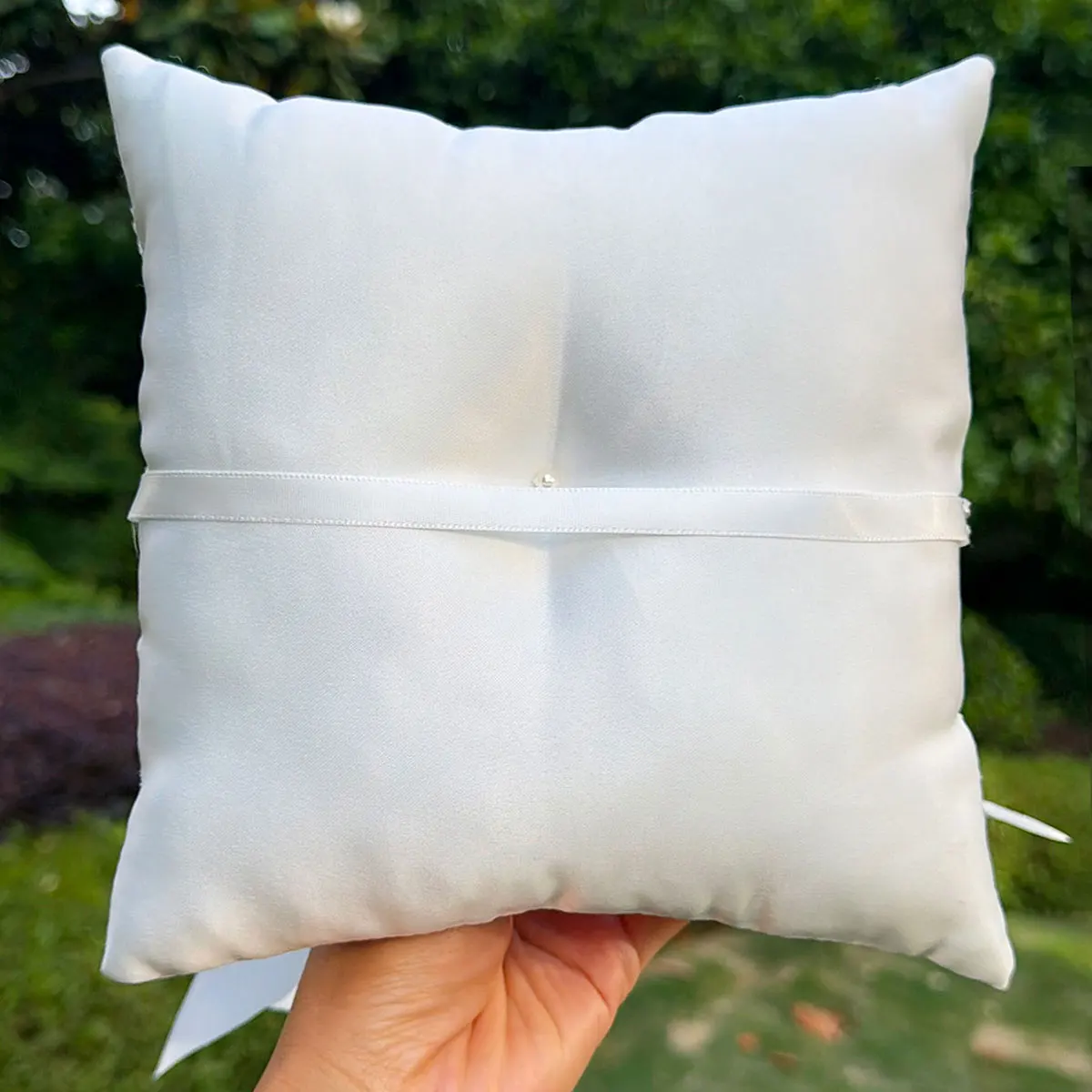 Bantal Cincin Pernikahan Renda - Ring Bearer Pillow ulasan dan harga