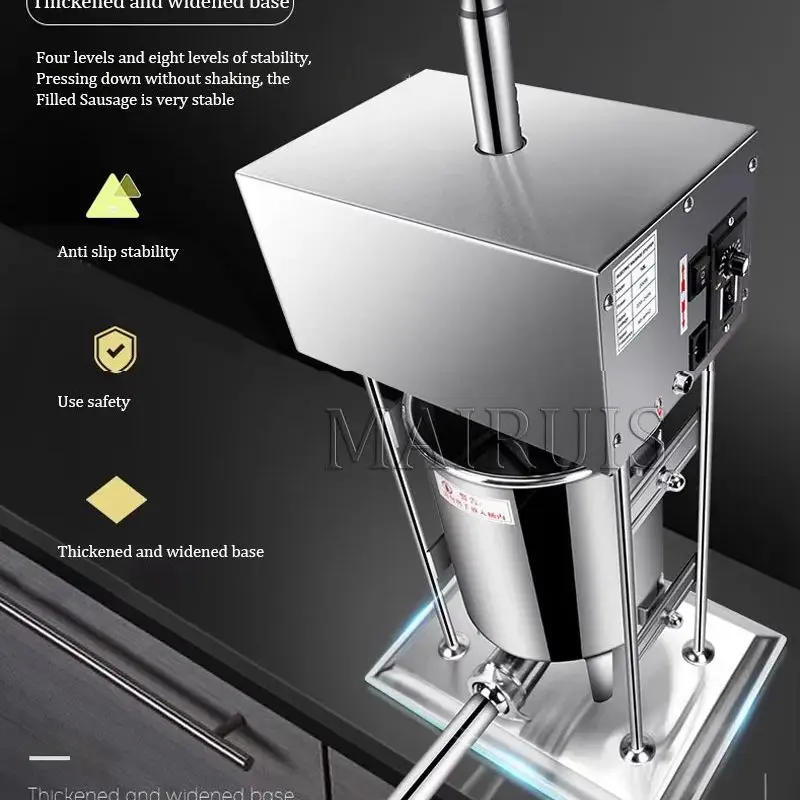 전기 소시지 스터퍼 10L 15L 핫도그 고기 충전기 제조기 상업용 주방 기기