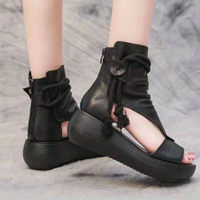 Women Sandals Summer Slippers Sandals Platform Shoes With Heels Lightweight Wedges Shoes For Women Sandalias Mujer Casual Shoes