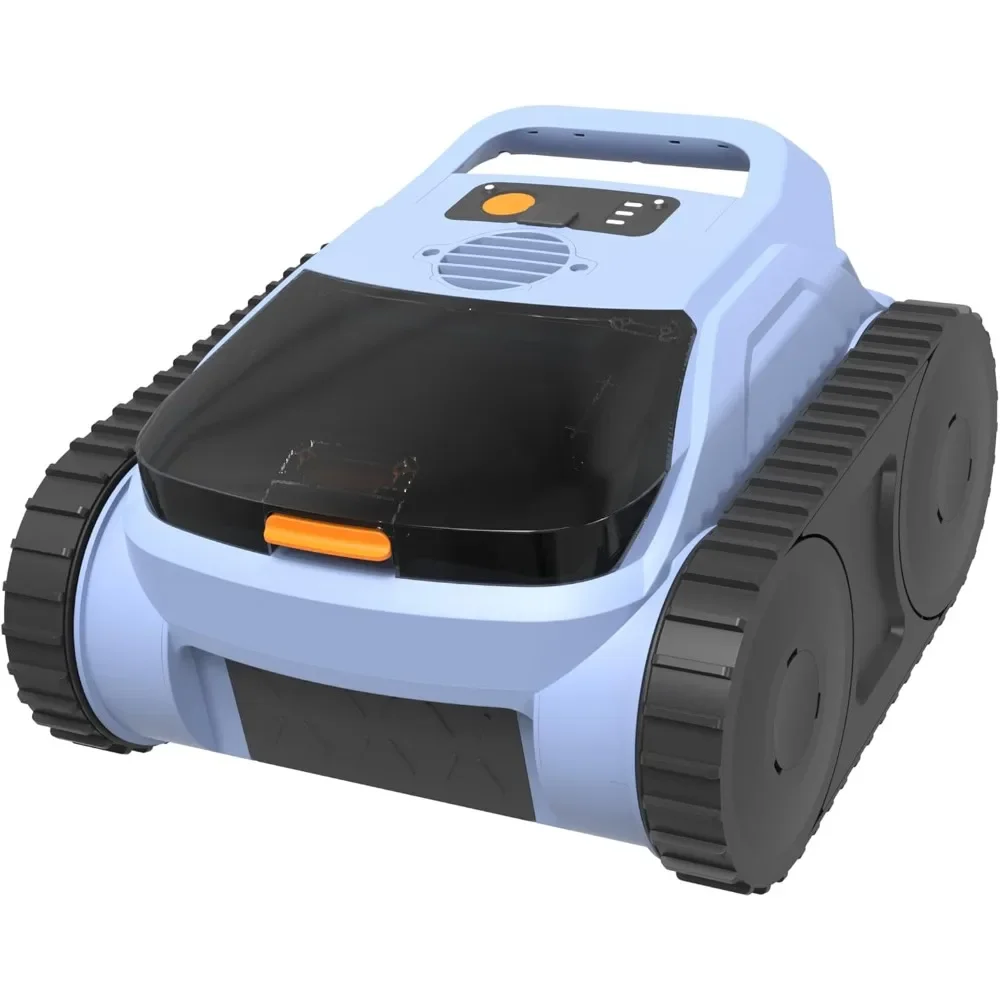 

2025 Cordless Robotic Pool Cleaner – For Above Ground & Inground Pools, 150 Min Runtime, LED Indicator