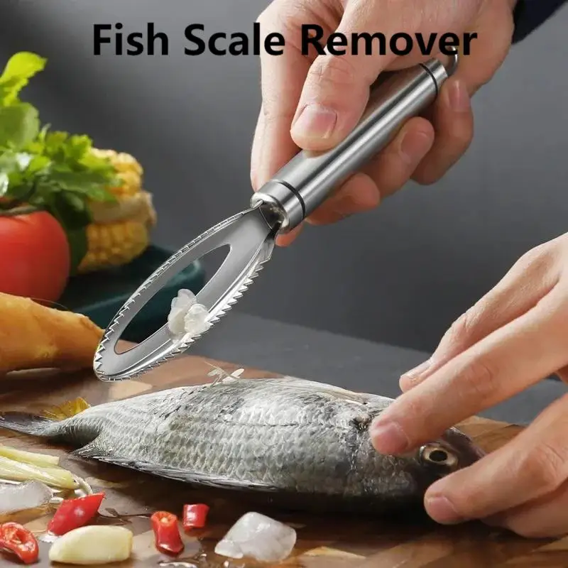 

Professional Fish Cleaning Tool - All-in-One Scale Scraper and Bone Pliers for Home Kitchen, Easy Grip