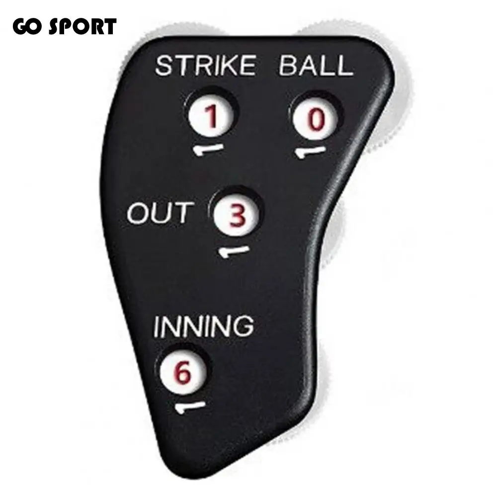 4 Wheel Baseball Clicker Press Strip Design Abrasion Resistant Referee Counter Plastic Comfortable Grip Referee Indicator