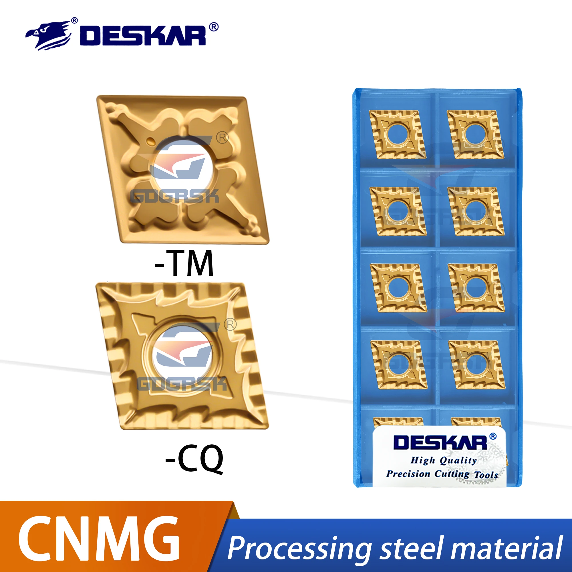 

DESKAR 100% Original Outer Circular Numerical Control CNMG120404 120408-TM CQ LF9018 LF9218 LF9118 Rhombus Stainless Steel Blade